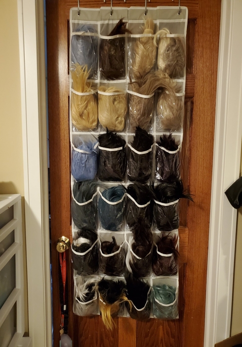 how to store wigs without a wig head