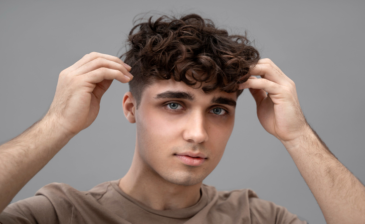 Male hair types