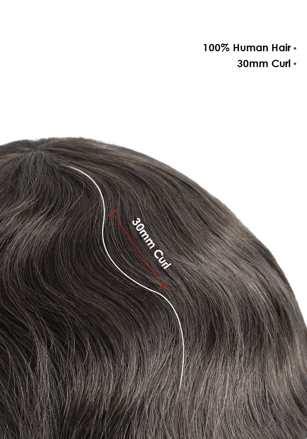 Super Thin Skin Men's Hair Systems with Lace Front V-looped