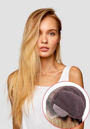 Melody | Stretch Mesh Hair Wig For Women with Mono Top and Lace Front