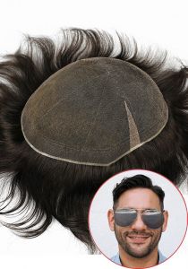 Full French lace hair toupee
