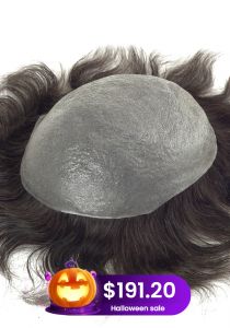 Ultra thin skin V-looped stock hairpiece