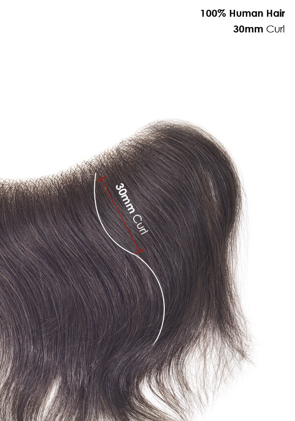 Men's Frontal Hairpiece with Super Fine Welded Mono