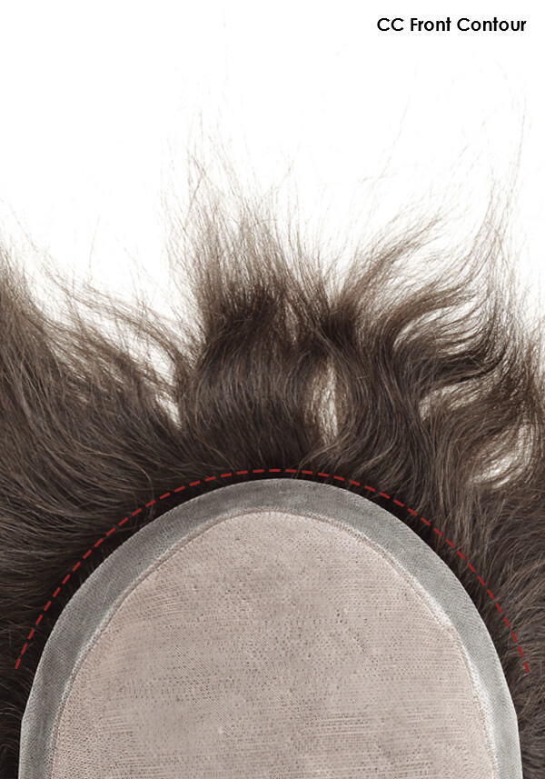 Fine Mono with Thin Skin Perimeter Hairpiece for Men