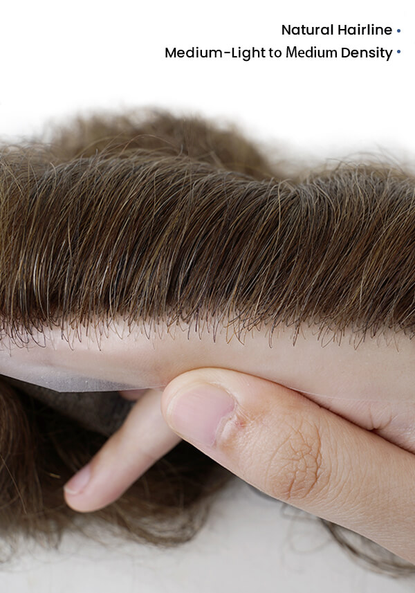 Men’s Thin Skin Hair System with 110% density