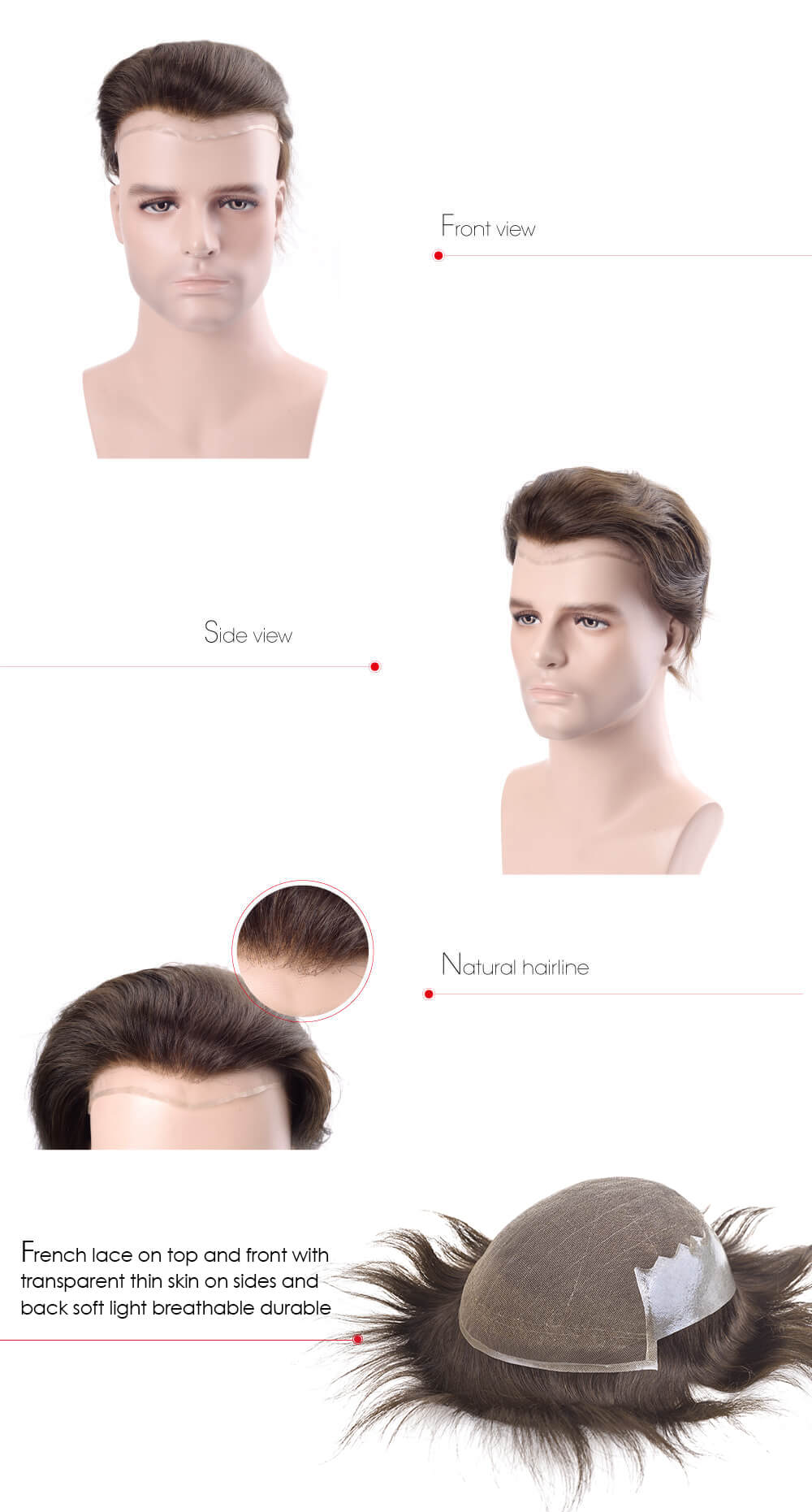 Wigs for men with thinning hair