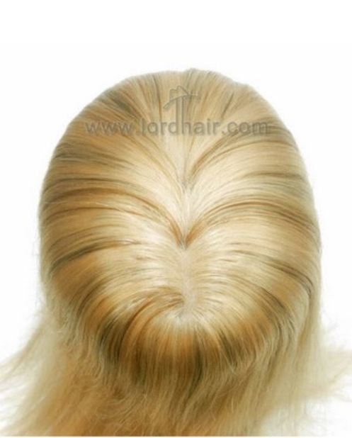 Silk top hairpiece for women