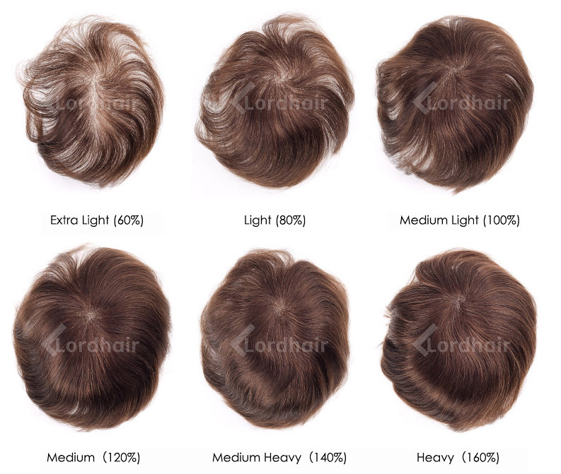 Hair Density Options of Hair Systems | Lordhair